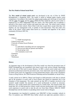 The P&eacute;cs Model of School Social Work [edit]