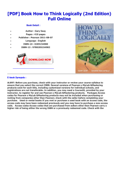 Book How to Think Logically (2nd Edition) Full