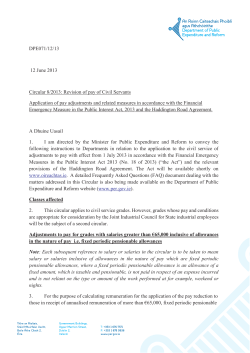 Revision of pay of Civil Servants