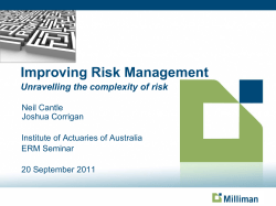 Emerging Risk How to spot it