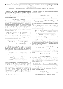 Random sequence generation using the context