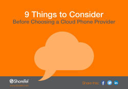 9 Things to Consider