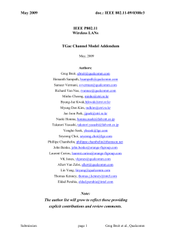 TGac Channel Models