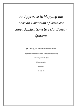 An Approach to Mapping the Erosion-Corrosion of