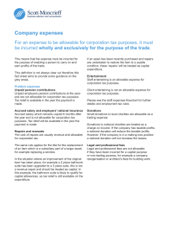 Company expenses - Scott