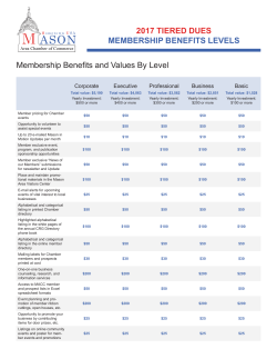 Member Benefits - Mason Area Chamber of Commerce