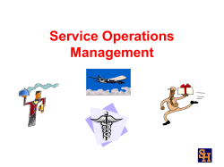 Service Operations Management