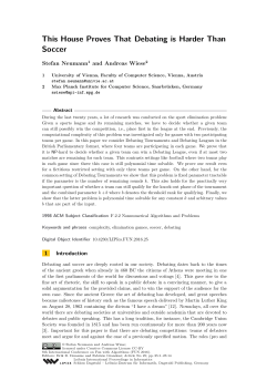 This House Proves That Debating is Harder Than Soccer