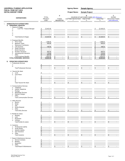 FISCAL YEAR 2017-2018 DETAIL BUDGET FORM