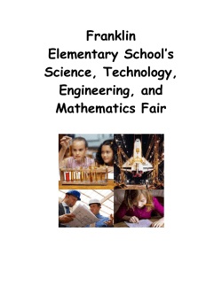 STEM Fair Project Ideas - Franklin Elementary