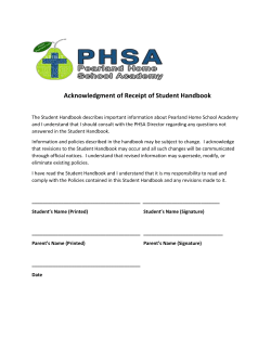 Effective Date: August 1, 2017 - PHSA