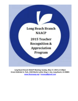 Michael Dees - Long Beach NAACP