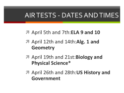 fhs air testing april 2016 - Fairview Park City Schools