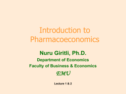 pharmaceutical education - Faculty of Business and Economics