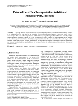 Makassar port, Negative externalities, Positive externalities
