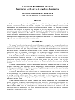Boundaries decision of the firm: transaction cost and