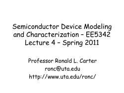 EE 5342 Lecture