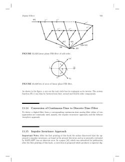 11.14 Conversion of Continuous-Time to Discrete