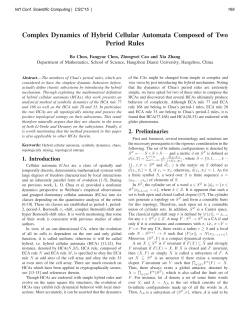 Complex Dynamics of Hybrid Cellular Automata Composed of Two