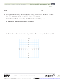 Algebra II Module 1