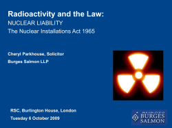 The Nuclear Installations Act 1965