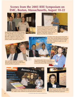 Scenes from the 2003 IEEE Symposium on EMC, Boston
