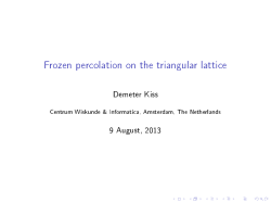 Frozen percolation in two dimensions