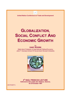 globalization, social conflict and economic growth