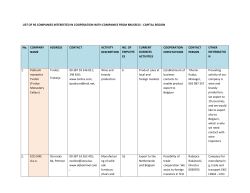list of rs companies interested in cooperation with companies