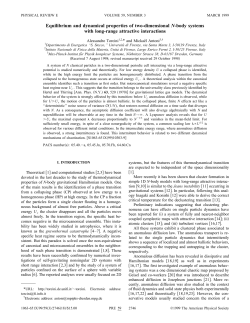 Equilibrium and dynamical properties of two-dimensional N