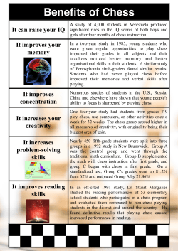 Benefits of Chess