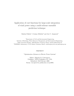 Application of cost functions for large-scale integration of