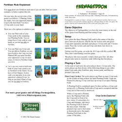 Game Objective Setup Playing a Turn Fertilizer Rule Explained For