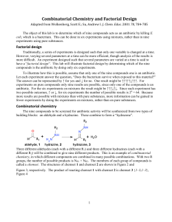 Combinatorial chemistry