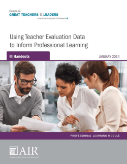 Handout 2: Mr. Green, Fourth-Grade Teacher&mdash;Self