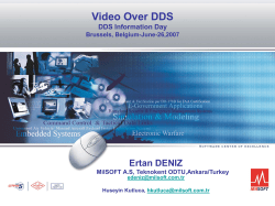 DDS Types and Topics Used For Video Streaming