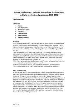 Behind the lab door: an inside look at how the Cawthron Institute