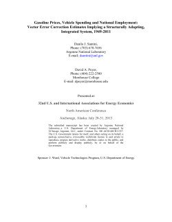 Motor vehicle spending on employment