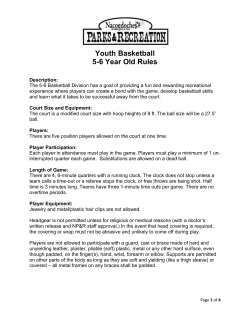 5/6 Youth Basketball Rules