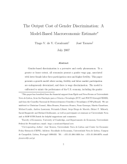 The Output Cost of Gender Discrimination: A Model