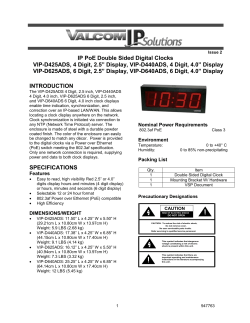 IP PoE Double Sided Digital Clocks VIP-D425ADS, 4 Digit