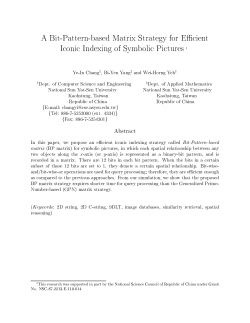 A Bit-Pattern-based Matrix Strategy for Efficient Iconic Indexing of