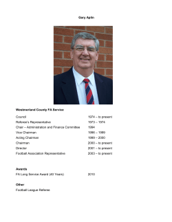 TB Huck - WestmorlandFA