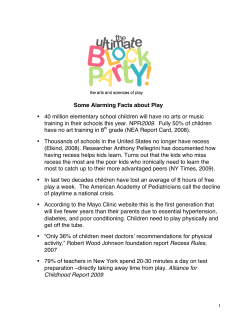 Alarming Facts About Play - The Ultimate Block Party