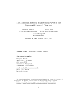 The Maximum Efficient Equilibrium Payoff in the Repeated