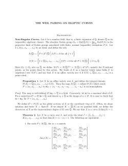 The Weil Pairing on Elliptic Curves, Part II