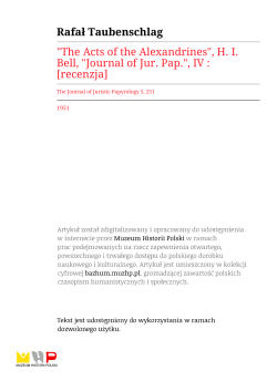 "Journal of Jur. Pap.", IV
