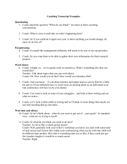 Coaching Transcript Examples