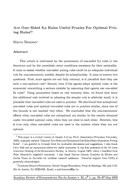 Are One-Sided S,s Rules Useful Proxies For Optimal Pric ing Rules