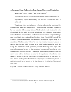 A Horizontal Vane Radiometer: Experiment, Theory, and